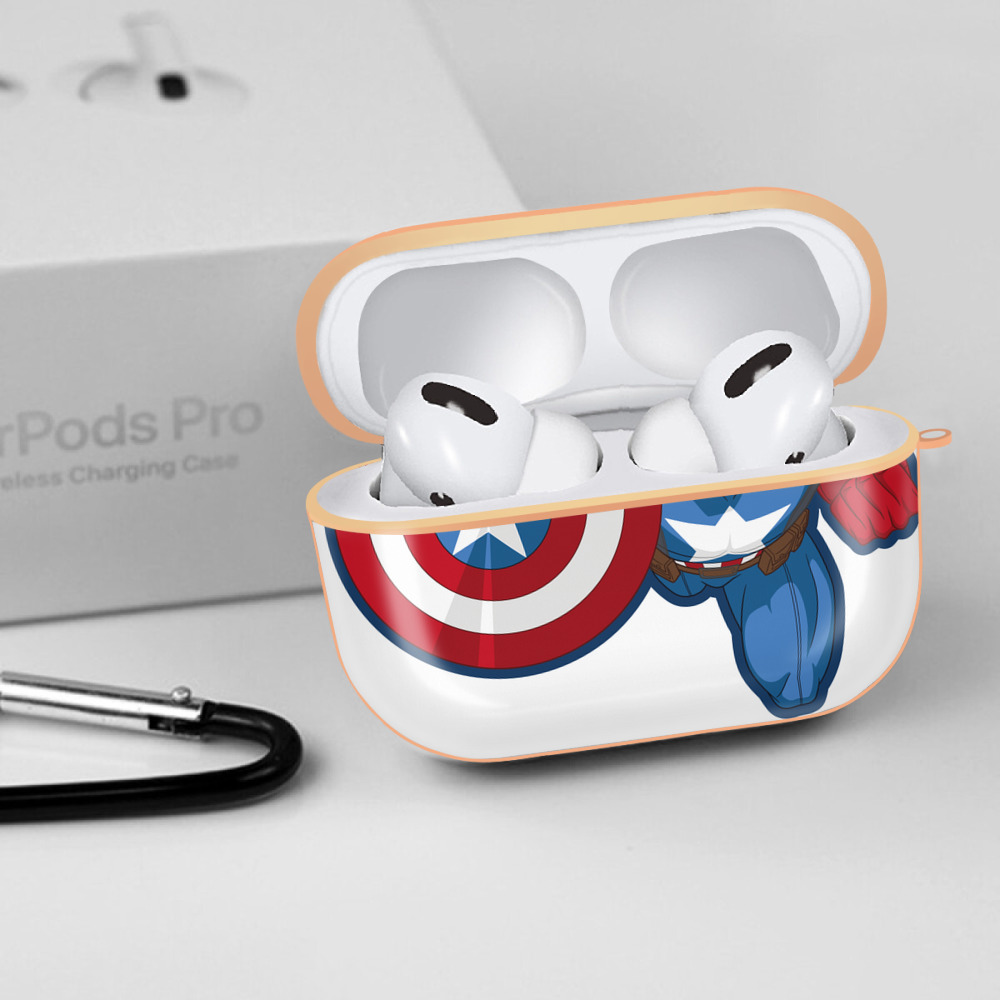アベンジャーズ The Avengers 【AirPods Pro用】ハードシェル保護ケース｜耐衝撃・防指紋・カラビナ付き商品仕様